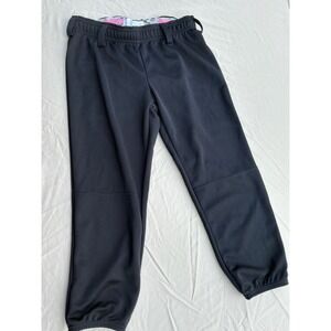 Athletic Girls Intensity Softball Pants XL Black